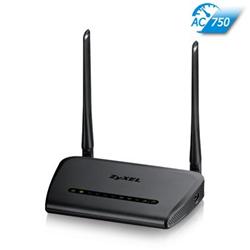 ZyXEL NBG-6515 Simultaneous Dual-band Wireless AC750 Home Router, 802.11ac (300Mbps/2.4GHz+433Mbps/5GHz), back compatibi