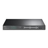18-Port Gigabit Easy Smart Switch with 16-Port PoE+ PORT: 16× Gigabit PoE+ Ports, 2× Gigabit Non-PoE Ports, 2× Combo Gig