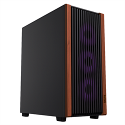 1stCOOL G6 Noble Wood Decor, skrinka ATX, USB3.0, USB-C, 3x ventilátor
