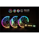 1stCOOL KIT AURA EVO 2 ARGB, 3x Dual Ring 120mm ventilátor + ARGB řadič + dálkový ovladač