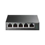 5-Port 10/100 Mbps Desktop Switch with 4-Port PoE, 4× 10/100 Mbps PoE Ports, 1× 10/100 Mbps Non-PoE Port, 802.3af, 41 W