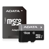 ADATA paměťová karta 16GB Premier micro SDHC UHS-I CL10 A1 (čtení/zápis: 85/10MB/s) + SD adaptér
