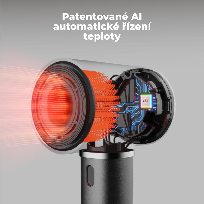 AENO Fén na vlasy HD5 - barva šedá