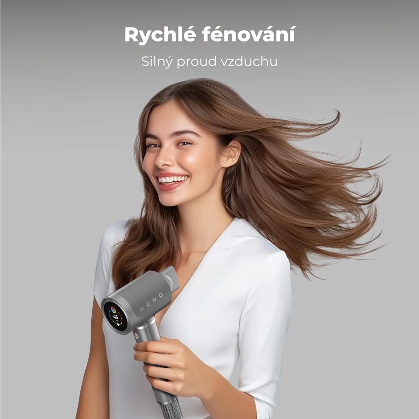 AENO Fén na vlasy HD5 - barva šedá
