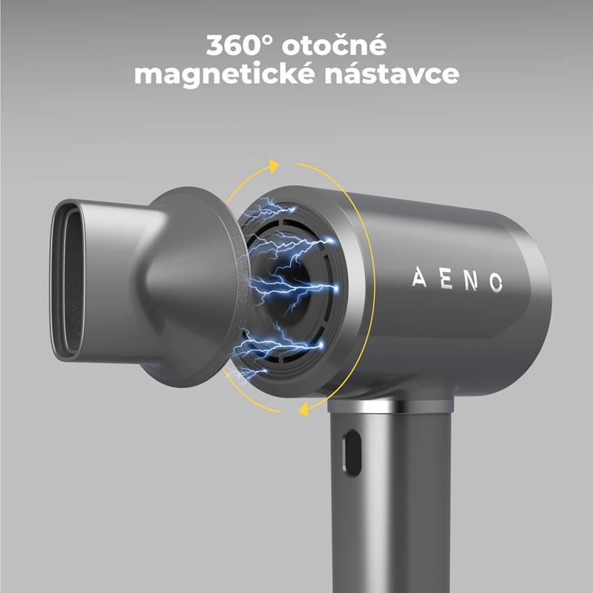AENO Fén na vlasy HD5 - barva šedá