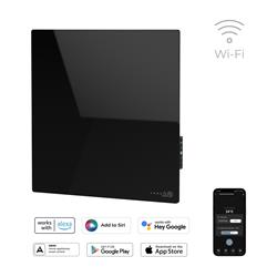 AENO GH12s Quadro Chytré Topení, infrared + konvekce, tvrzené sklo, 500W, 50x50cm, Černá - poškozený obal
