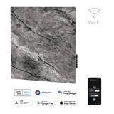 AENO GH13s Quadro Chytré Topení, infrared + konvekce, tvrzené sklo, 500W, 50x50cm, Antique marble - LIMITOVANÁ EDICE