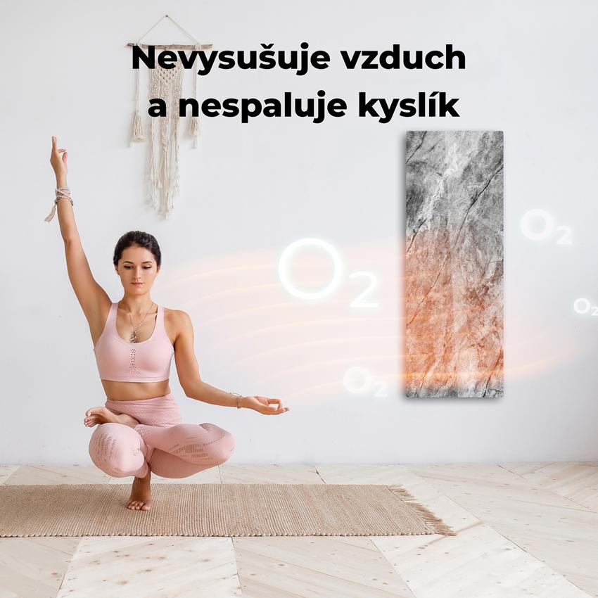 AENO GH6s Chytré Topení, infrared + konvekce, tvrzené sklo,LED displej, 700W, Antique marble - LIMITOVANÁ EDICE