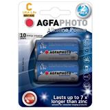 AgfaPhoto Power alkalická baterie 1.5V, LR14/C, 2ks