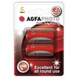 AgfaPhoto zinková batéria 1.5V, R14/C, blister 2ks