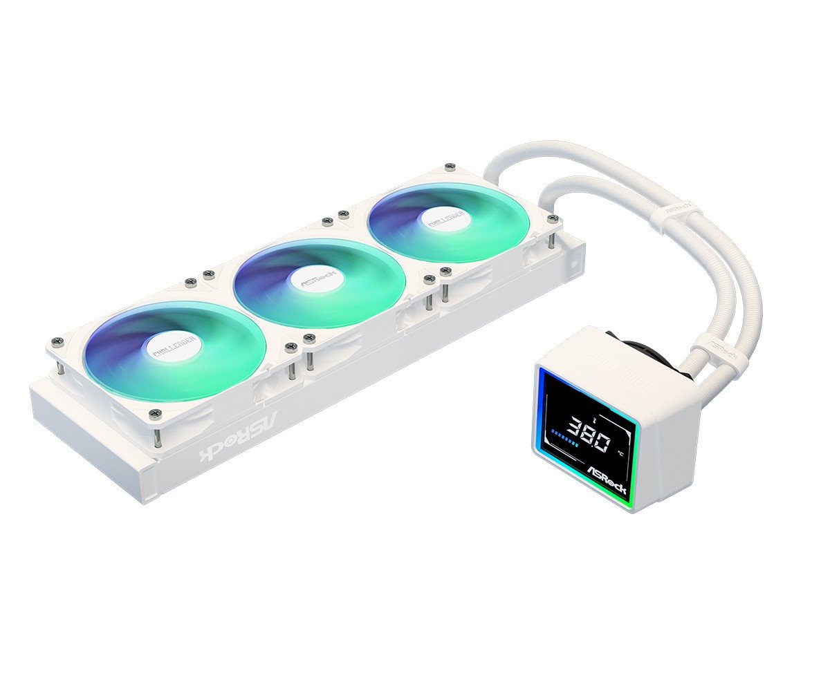 AIOCOOL Asrock Challenger White 360 Digital, ARGB, White, 360mm