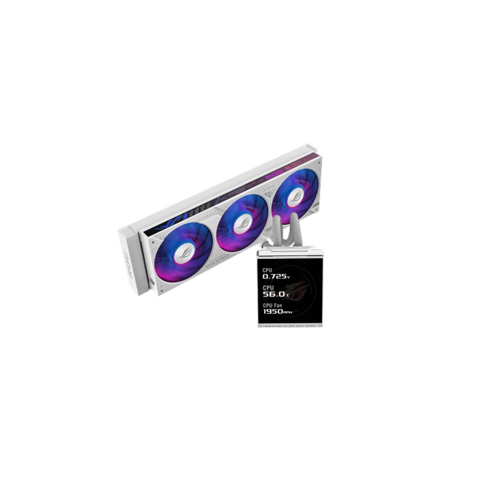 AIOCOOL ASUS ROG Strix LC IV 360 ARGB LCD White Edition, 360mm