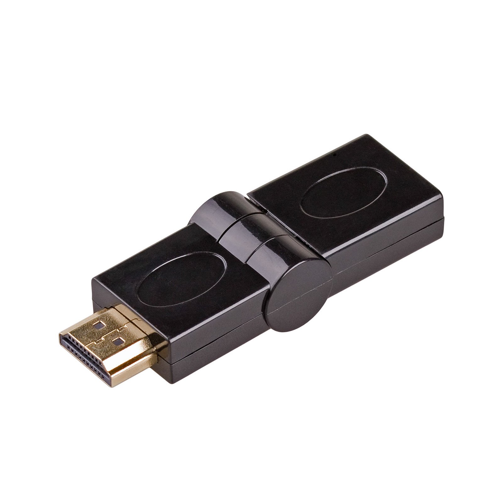 Akyga Adaptér HDMI 1.4 (M)/HDMI 1.4 (F) 180°, 4K UHD, černá