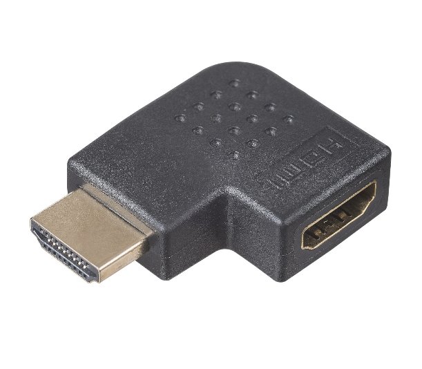 Akyga Adaptér HDMI 1.4 (M)/HDMI 1.4 (F) 90°, 4K UHD, černá