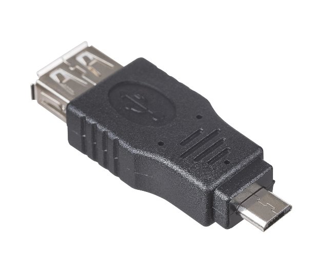 Akyga Adaptér USB-AF/microUSB-B/2.0 OTG, černá