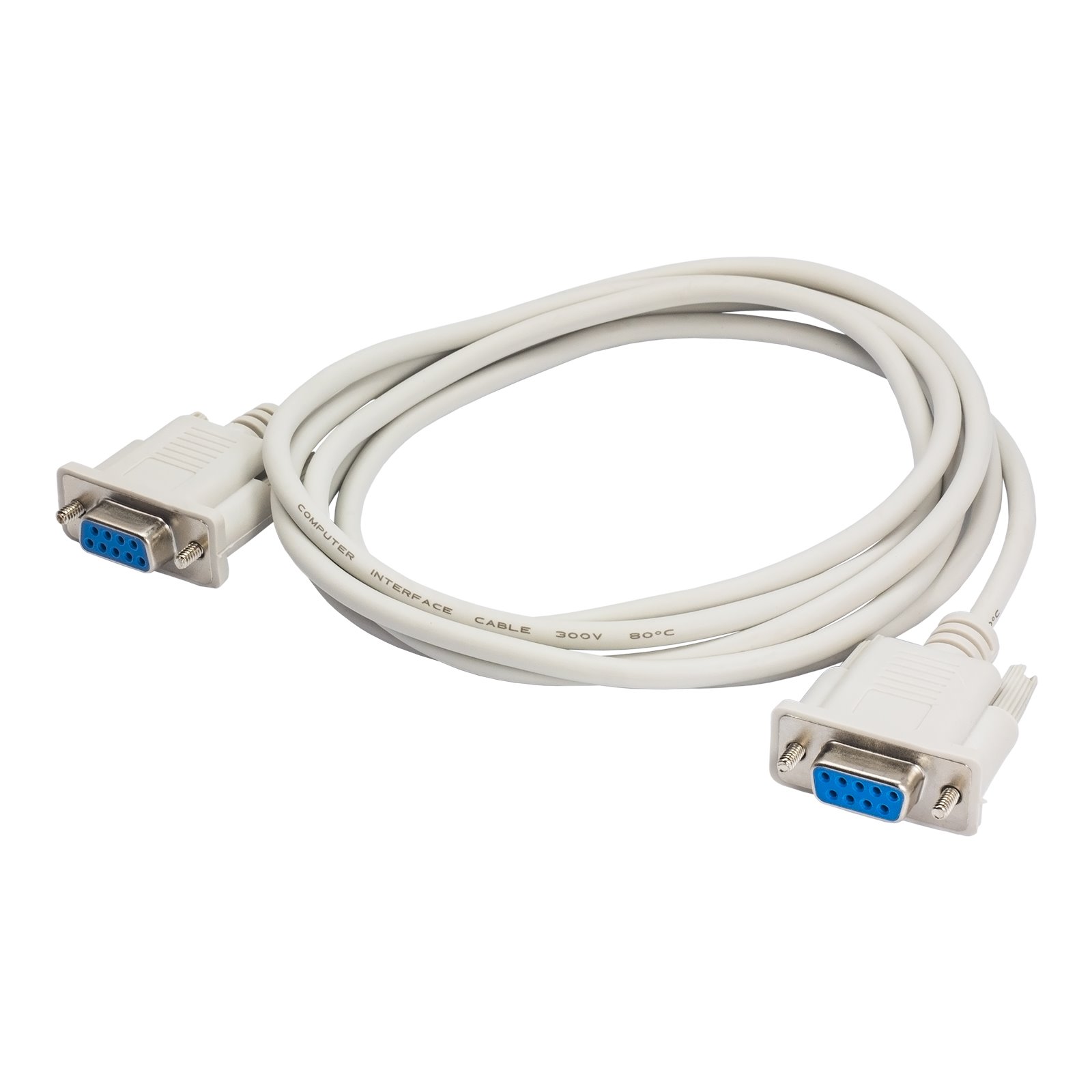 Akyga Kabel komunikační RS-232 (F)/RS-232 (F), ABS, 2m