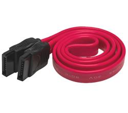 Akyga kabel SATA 50cm/PVC/cervená