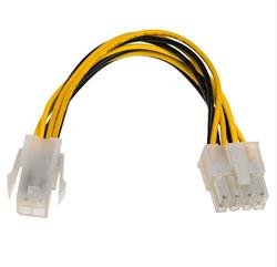 Akyga napájecí kabel P4 4-pin M/P8 8-pin F