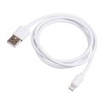 Akyga Kabel USB-A 2.0/Lightning bílá 1m