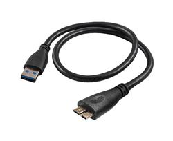 Akyga USB 3.0 A-microB 0.5m/černá