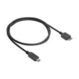 Akyga Kabel USB-B 3.0 micro/USB-C 3.1, 15W/5 Gb/s, černá 1m
