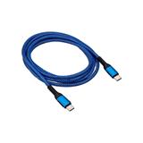 Akyga Kabel USB-C 2.0/USB-C QuickCharge 100W modrá 1,8m