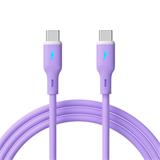 Akyga Kabel USB-C / USB-C 1m AK-USB-70 60W, Purple Silicone