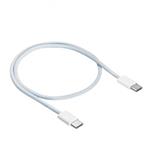 Akyga Kabel USB-C / USB-C 2.0 60W, bílá 50cm
