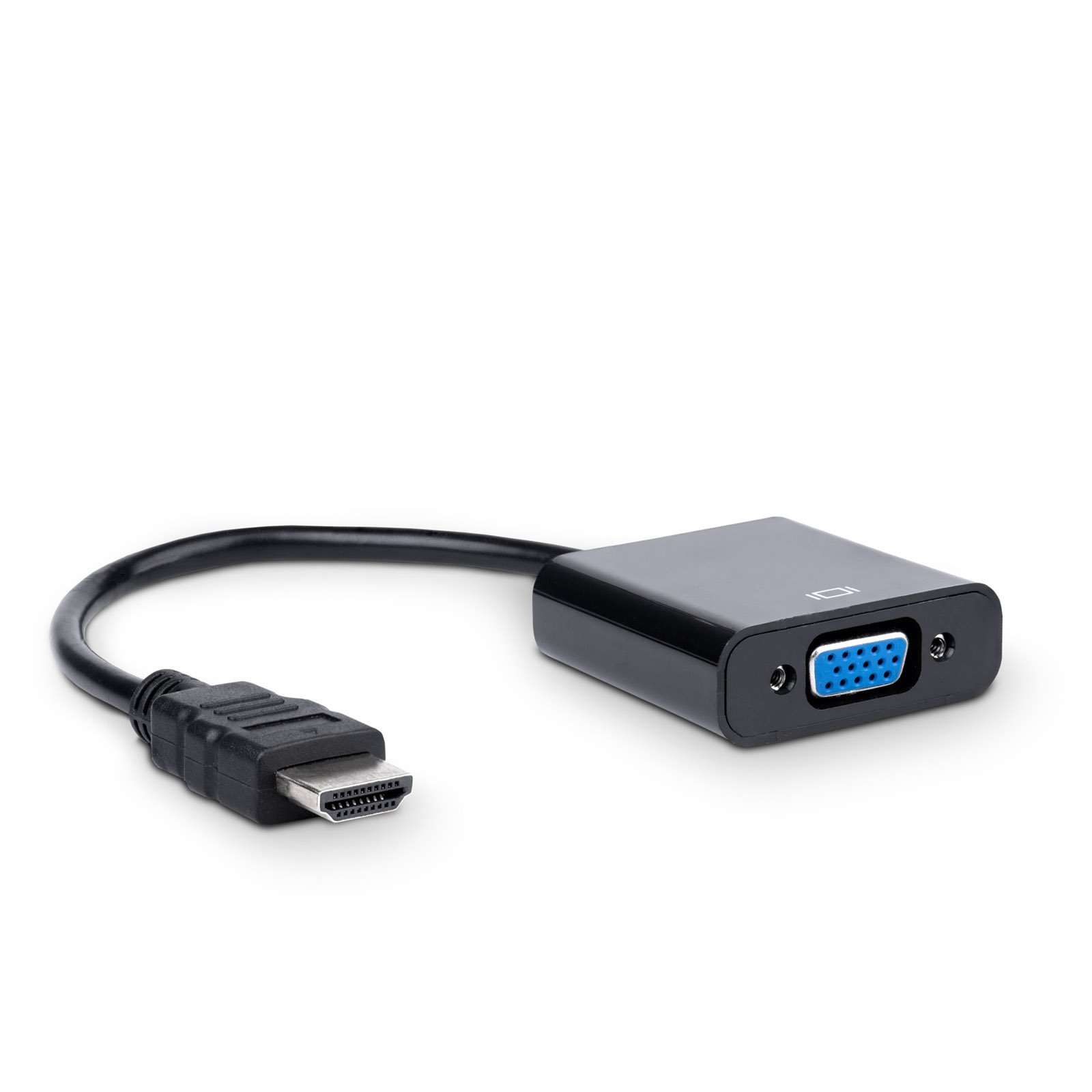 Akyga Konvertor HDMI (M)/VGA (F), PVC, FullHD, 15cm, černá