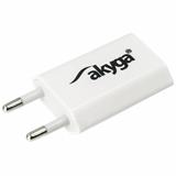 Akyga Nabíječka do sítě USB (1x) 5V/1A/1000mA, bílá