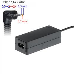 Akyga Nabíječka na notebook 19V/2.1A 40W 2.5x0.7mm pro ASUS