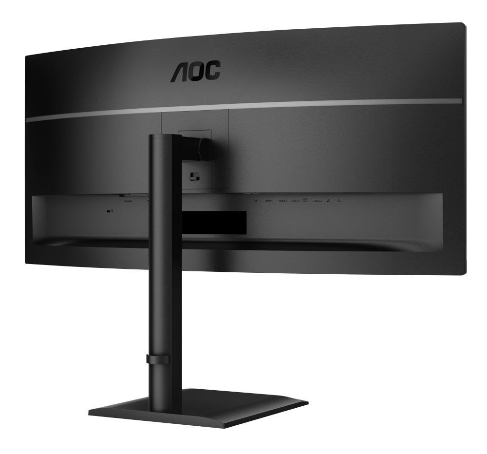 AOC Monitor CU34E4CV, 34", VA, 3440x1440, 21:9, 350cd, 3500:1, 4ms, DP, HDMI, 120Hz, USB Hub, RJ45, repro