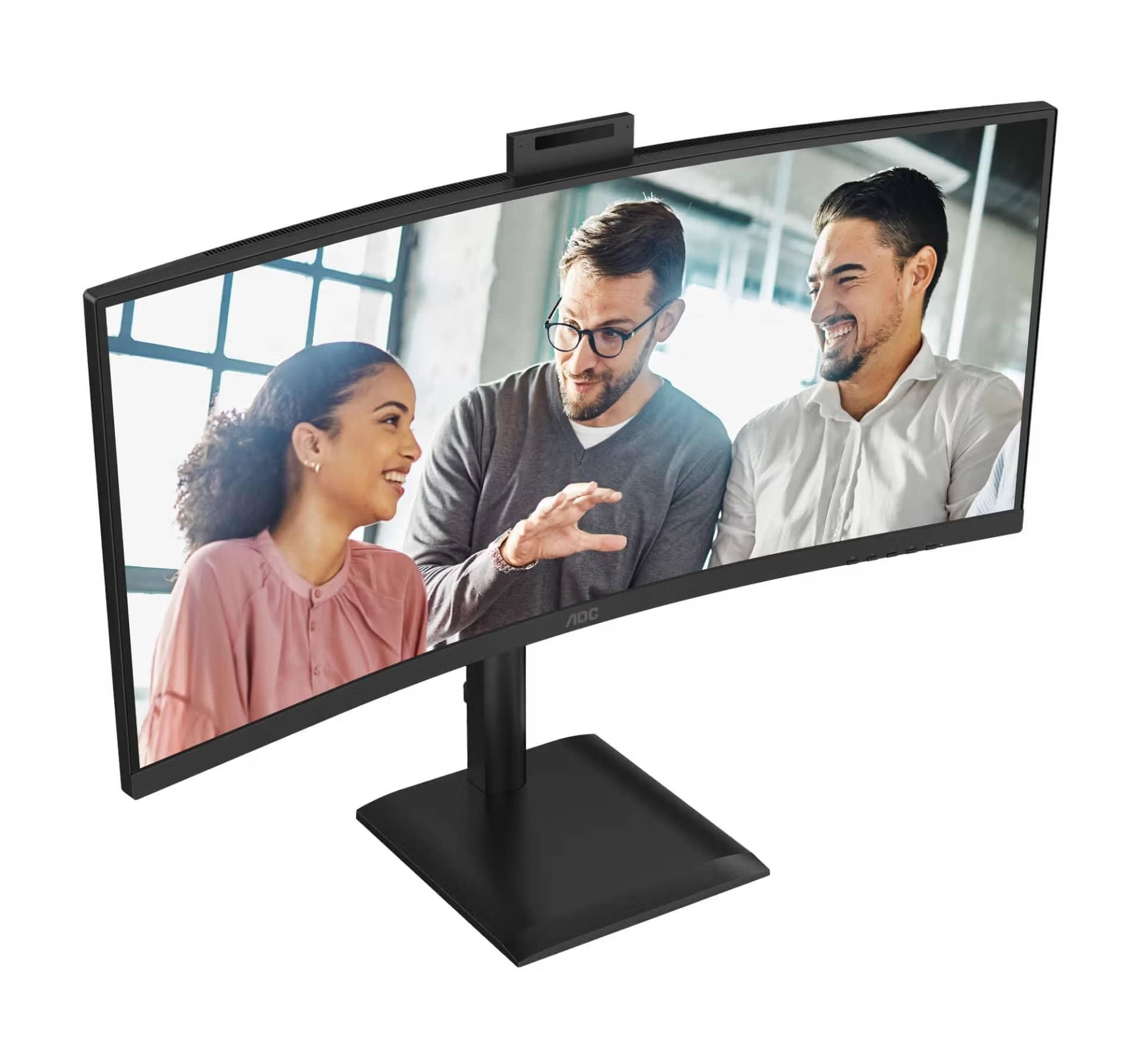 AOC Monitor CU34E4CW, 34", VA, 3440x1440, 21:9, 350cd, 3500:1, 4ms, DP, HDMI, 120Hz, USB Hub, RJ45, repro