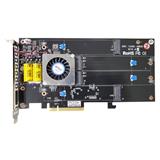 ARECA 4x M.2 NVMe/SATA RAID0/1/10/JBOD card , PCIe4.0 x8 Card, full profile