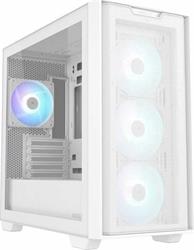 ASUS A21 CASE TG WHITE, 4x ARGB LED fan, mATX, bílá