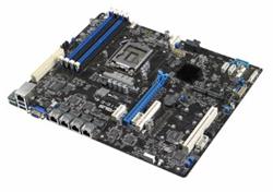ASUS Intel® Xeon® E-21XXX (95W), C246, 4DIMM, 4 Intel i210AT+1Mgt LAN, 8 SATA, 2 M.2, 1 PCIe x16+ 2 PCIe x8+1 PCI, 2+2 U