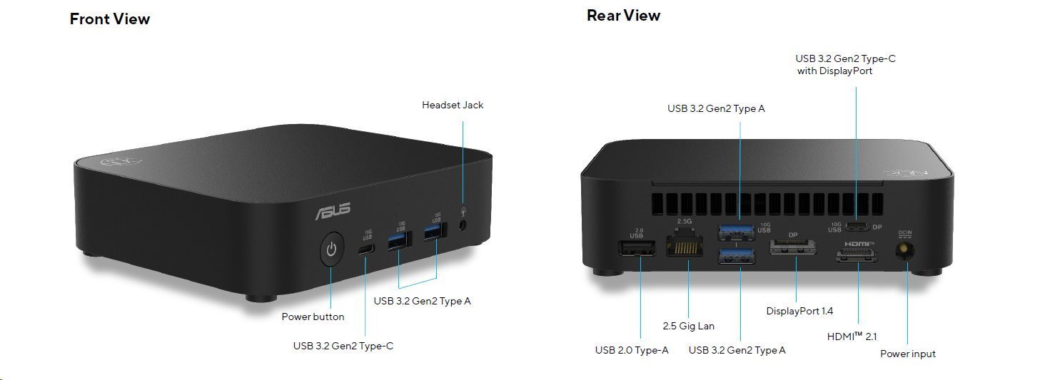 ASUS NUC 14 Essential/RNUC14MNK2500002/N250 Processor