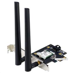 ASUS PCE-AX1800 Dual-Band Wi-Fi 6 PCIe Adapter AX1800, Bluetooth 5.2, 2 ext. antény