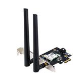 ASUS PCE-BE6500 Tri-Band Wi-Fi 7 PCIe Adapter BE6500, Bluetooth 5.4, 2 ext. antény