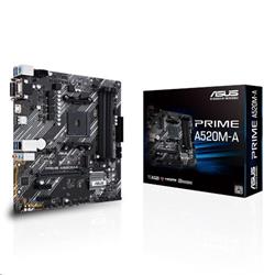 ASUS PRIME A520M-A soc.AM4 A520 DDR4 mATX M.2 D-Sub DVI HDMI