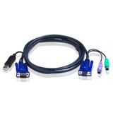 ATEN KVM sdružený kabel k CS-82A/84A/138A/88A, USB na PS/2, 2m