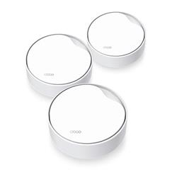 AX3000 Whole Home Mesh Wi-Fi 6 System with PoE SPEED: 574 Mbps at 2.4 GHz + 2402 Mbps at 5 GHz SPEC: 4× Internal Anten