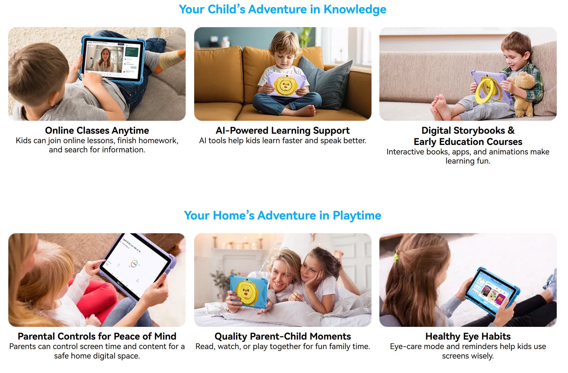 BLACKVIEW LINK 1 Kids BLUE 8.68"IPS 1340x800,4/64GB,Quad-core 2.0GHz,5+8MP,5000mAh,WiFi6,BT 5.0,Android 16