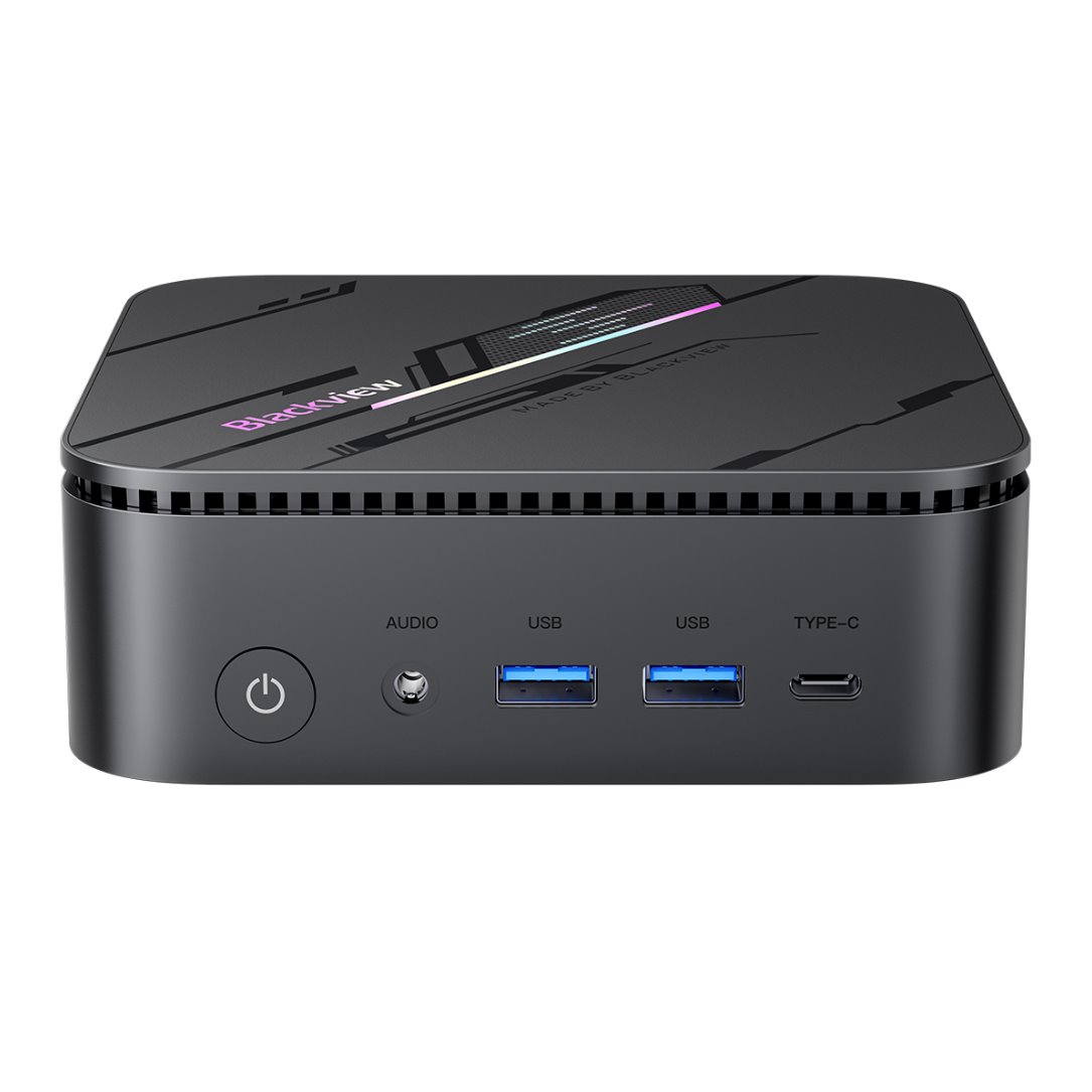 BLACKVIEW PC miniPC MP300 i5-210H 4.8GHz,16GB/512GB,WiFi6,BT 5.2,LAN RJ45,4xUSB3.2 Gen1,2xHDMI 2.0,Win11Pro,Black