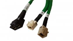 Broadcom LSI internal U.2 Enabler cable 1.0 m Mini-SAS HD (SFF-8643) x8 to 2x Mini-SAS HD (SFF-8643) white, CMS