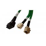 Broadcom LSI internal U.2 Enabler cable 1.0 m Mini-SAS HD (SFF-8643) x8 to 2x Mini-SAS HD (SFF-8643) white, CMS