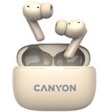 CANYON headset OnGo TWS-10 ANC+ENC Béžová