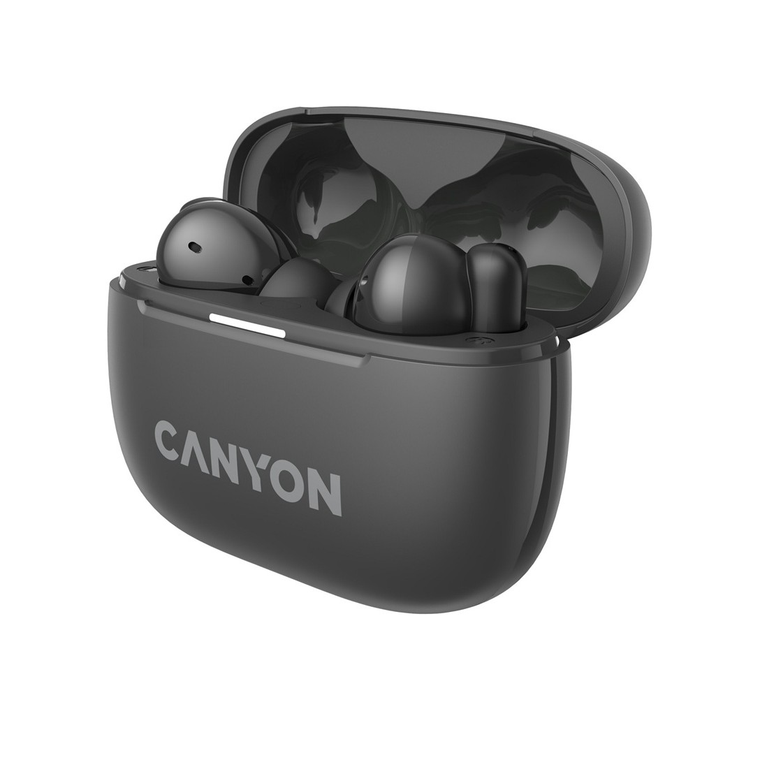 CANYON headset OnGo TWS-10 ANC+ENC, Šedá