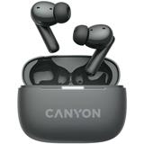 CANYON headset OnGo TWS-10 ANC+ENC, Šedá