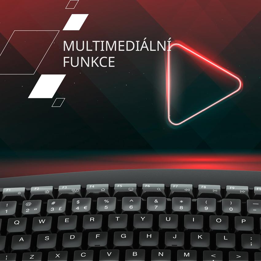 CANYON klasická USB klávesnice, omývatelná, černá